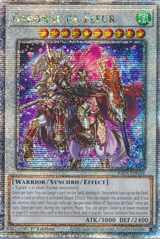 Baronne de Fleur [RA01-EN034] Quarter Century Secret Rare | Exor Games Summserside