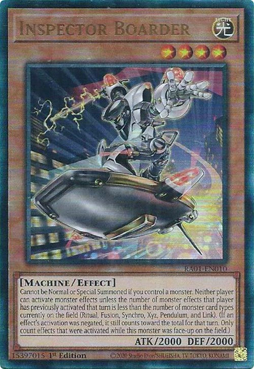 Inspector Boarder [RA01-EN010] Prismatic Ultimate Rare | Exor Games Summserside