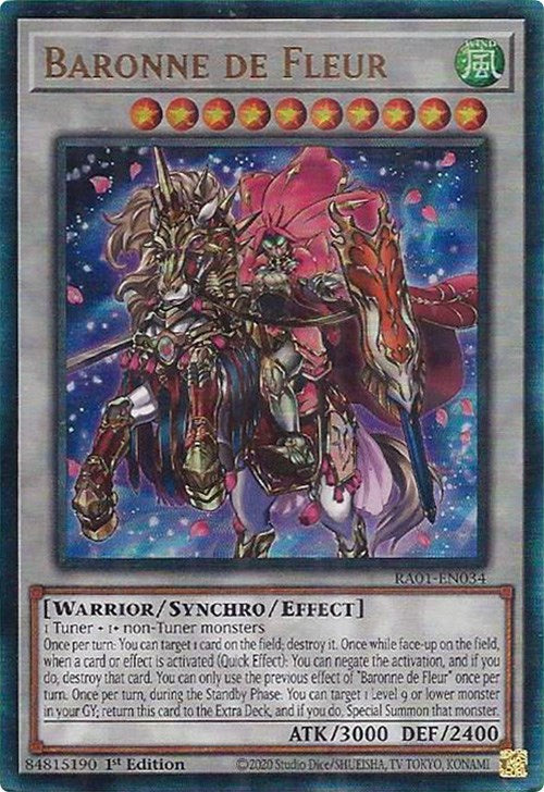 Baronne de Fleur [RA01-EN034] Prismatic Ultimate Rare | Exor Games Summserside