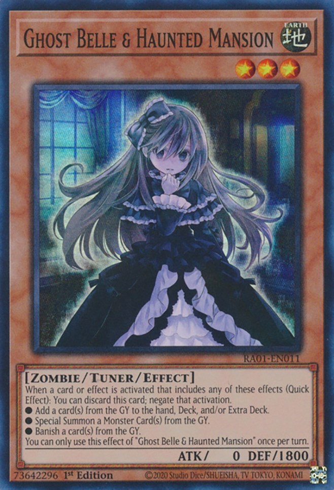 Ghost Belle & Haunted Mansion [RA01-EN011] Super Rare | Exor Games Summserside