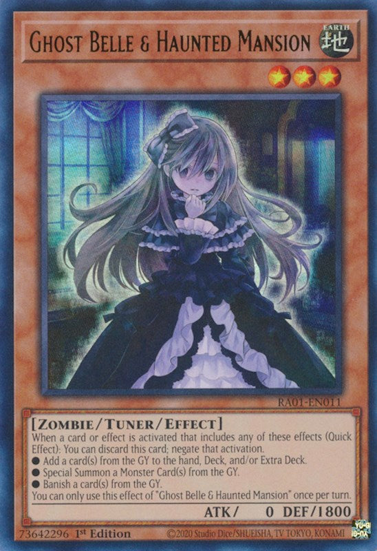 Ghost Belle & Haunted Mansion [RA01-EN011] Ultra Rare | Exor Games Summserside