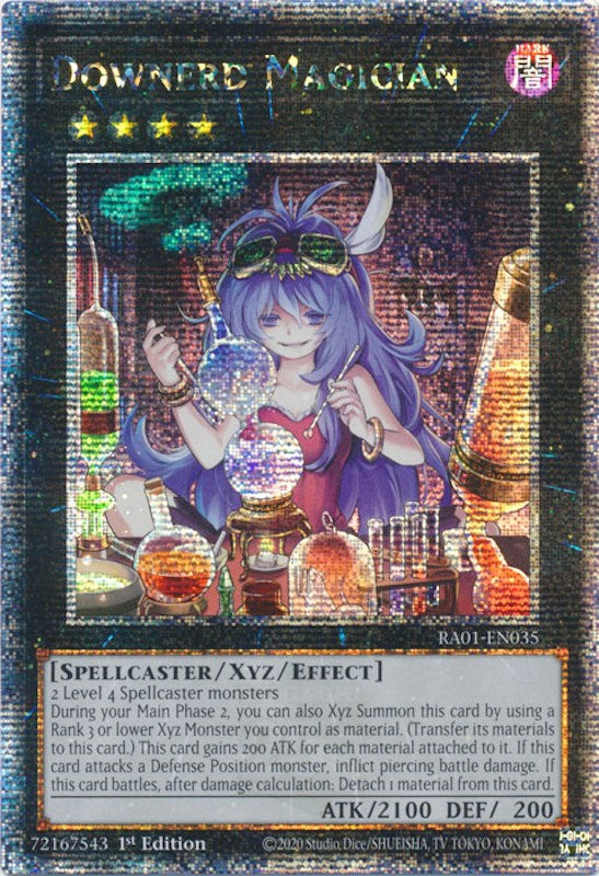 Downerd Magician [RA01-EN035] Quarter Century Secret Rare | Exor Games Summserside