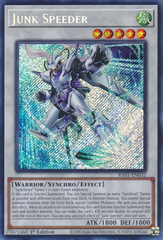 Junk Speeder [RA01-EN032] Secret Rare | Exor Games Summserside