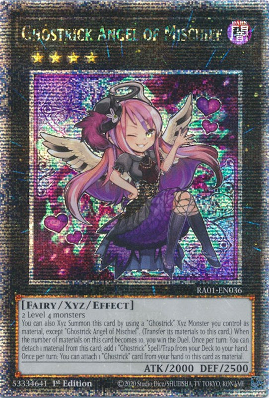 Ghostrick Angel of Mischief [RA01-EN036] Quarter Century Secret Rare | Exor Games Summserside