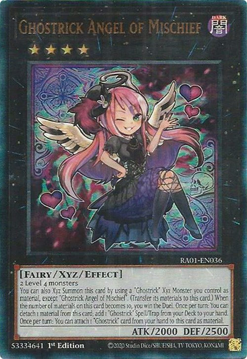 Ghostrick Angel of Mischief [RA01-EN036] Prismatic Ultimate Rare | Exor Games Summserside