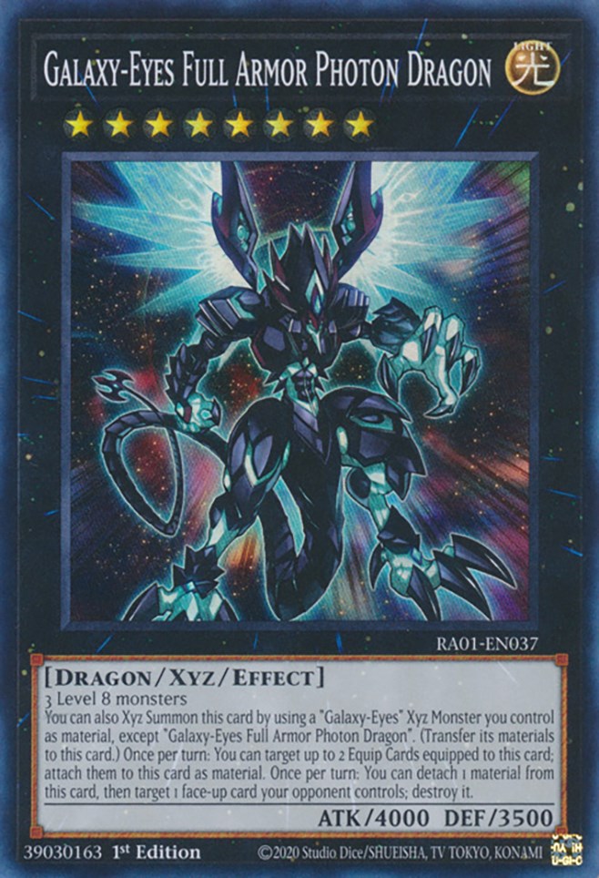 Galaxy-Eyes Full Armor Photon Dragon [RA01-EN037] Super Rare | Exor Games Summserside