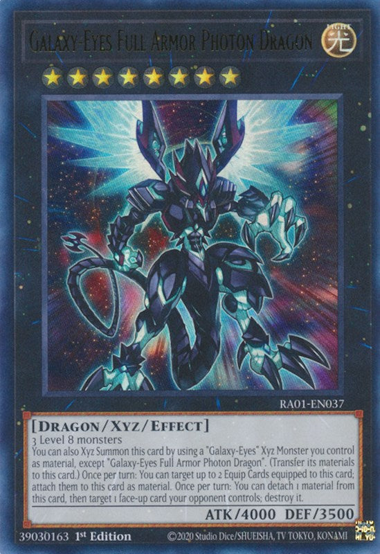 Galaxy-Eyes Full Armor Photon Dragon [RA01-EN037] Ultra Rare | Exor Games Summserside