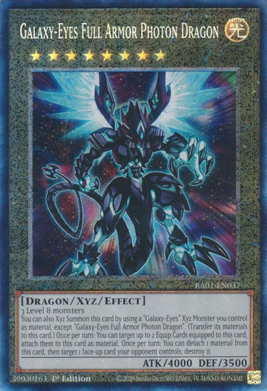 Galaxy-Eyes Full Armor Photon Dragon [RA01-EN037] Prismatic Collector's Rare | Exor Games Summserside