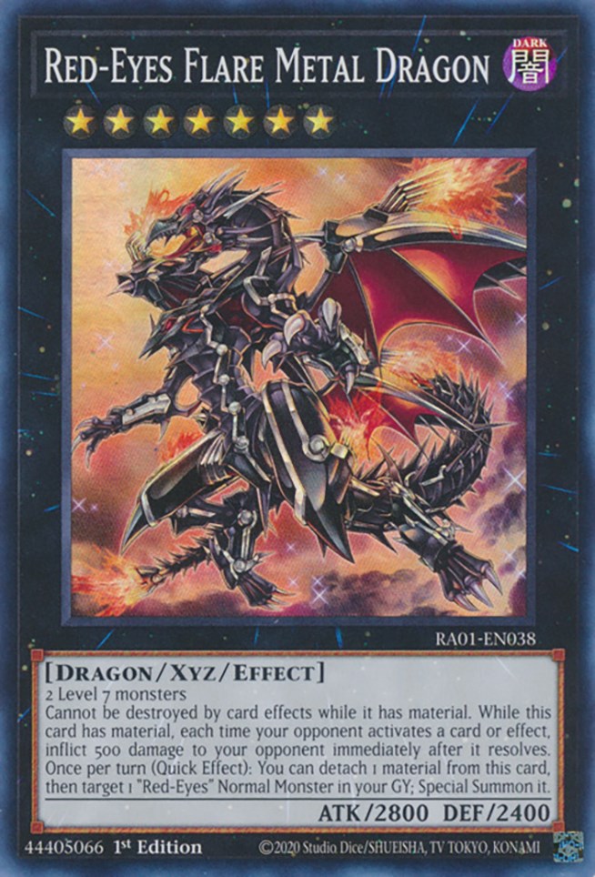 Red-Eyes Flare Metal Dragon [RA01-EN038] Super Rare | Exor Games Summserside