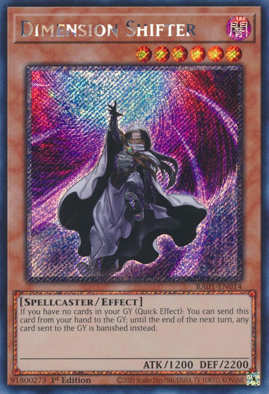 Dimension Shifter [RA01-EN014] Platinum Secret Rare | Exor Games Summserside