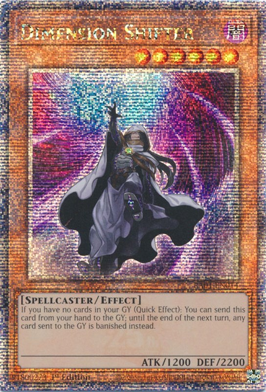 Dimension Shifter [RA01-EN014] Quarter Century Secret Rare | Exor Games Summserside