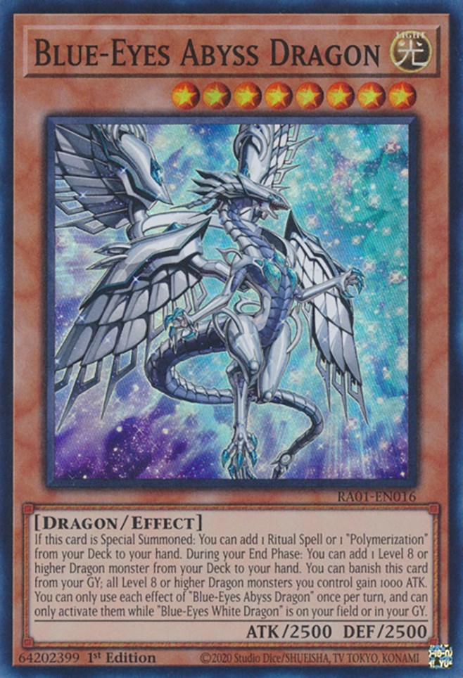 Blue-Eyes Abyss Dragon [RA01-EN016] Super Rare | Exor Games Summserside