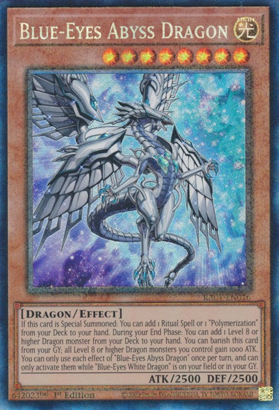 Blue-Eyes Abyss Dragon [RA01-EN016] Prismatic Collector's Rare | Exor Games Summserside