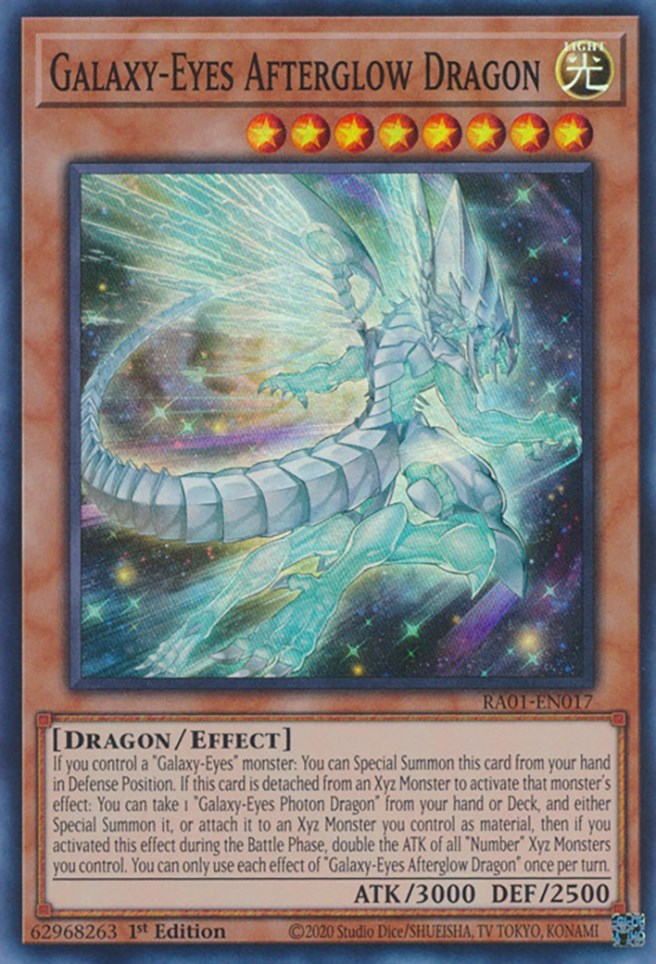 Galaxy-Eyes Afterglow Dragon [RA01-EN017] Super Rare | Exor Games Summserside