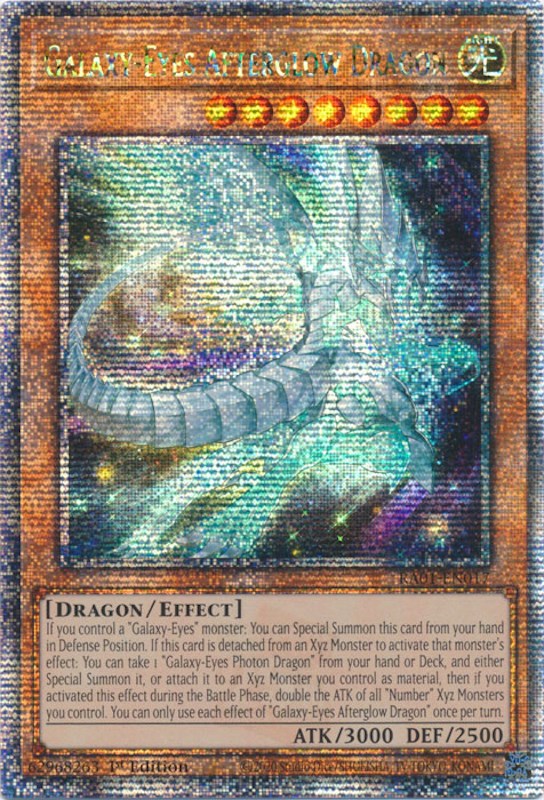 Galaxy-Eyes Afterglow Dragon [RA01-EN017] Quarter Century Secret Rare | Exor Games Summserside