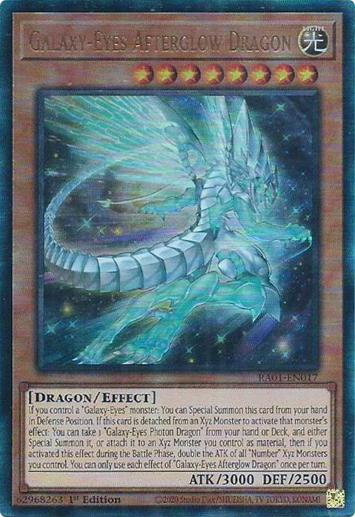 Galaxy-Eyes Afterglow Dragon [RA01-EN017] Prismatic Ultimate Rare | Exor Games Summserside