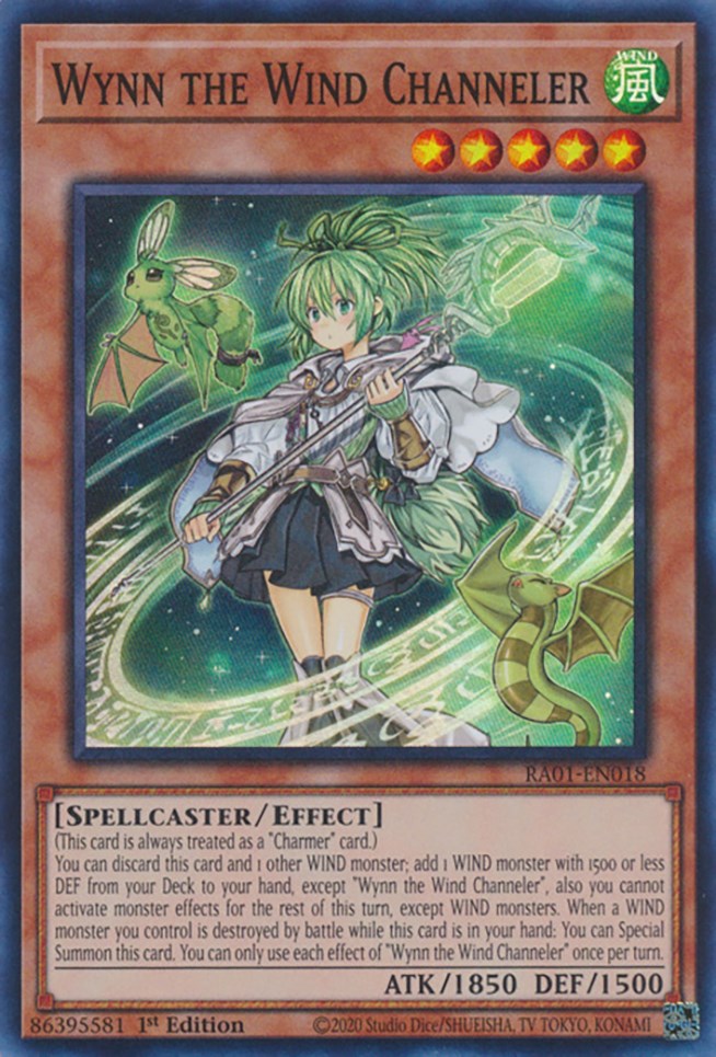 Wynn the Wind Channeler [RA01-EN018] Super Rare | Exor Games Summserside