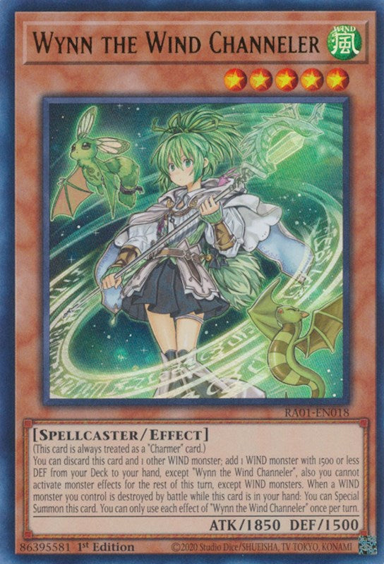 Wynn the Wind Channeler [RA01-EN018] Ultra Rare | Exor Games Summserside