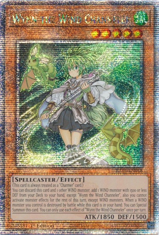 Wynn the Wind Channeler [RA01-EN018] Quarter Century Secret Rare | Exor Games Summserside