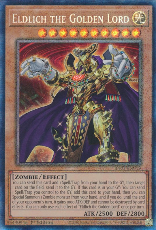 Eldlich the Golden Lord [RA01-EN019] Prismatic Collector's Rare | Exor Games Summserside