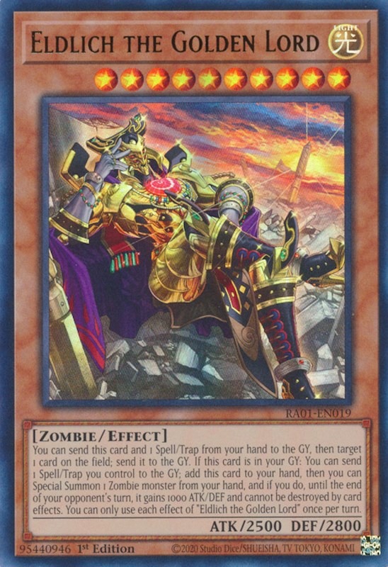 Eldlich the Golden Lord (Alternate Art) [RA01-EN019] Ultra Rare | Exor Games Summserside