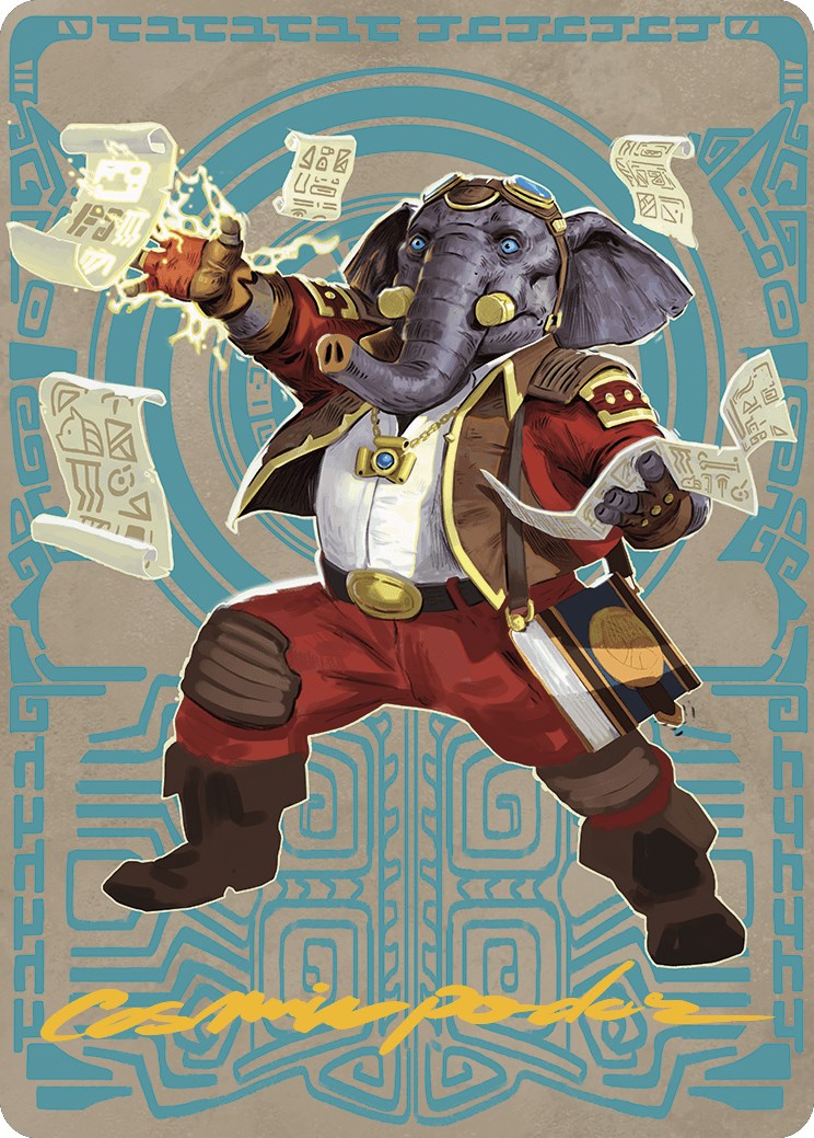 Quintorius Kand Art Card (65/81) (Gold-Stamped Signature) [The Lost Caverns of Ixalan Art Series] | Exor Games Summserside