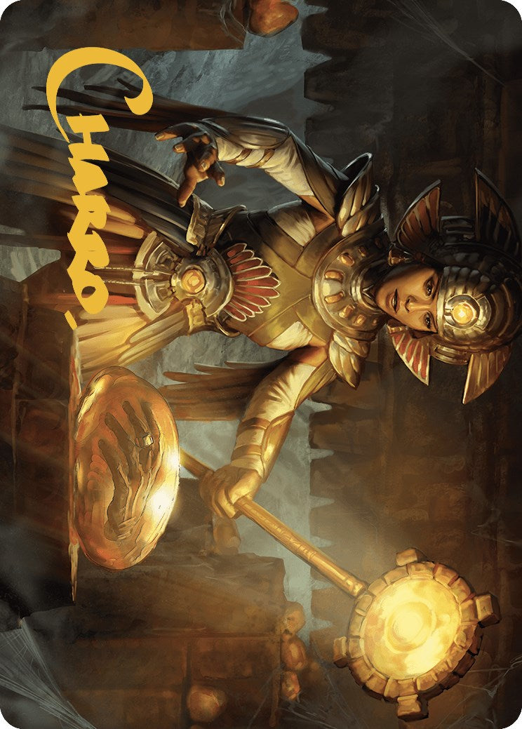 Curator of Sun's Creation Art Card (Gold-Stamped Signature) [The Lost Caverns of Ixalan Art Series] | Exor Games Summserside