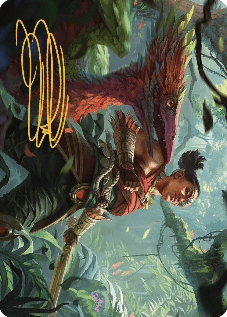 Wayta, Trainer Prodigy Art Card (Gold-Stamped Signature) [The Lost Caverns of Ixalan Art Series] | Exor Games Summserside