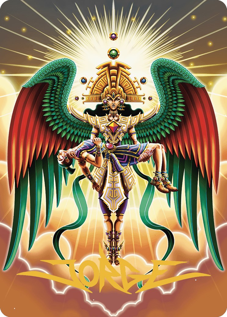 Resplendent Angel Art Card (59/81) (Gold-Stamped Signature) [The Lost Caverns of Ixalan Art Series] | Exor Games Summserside