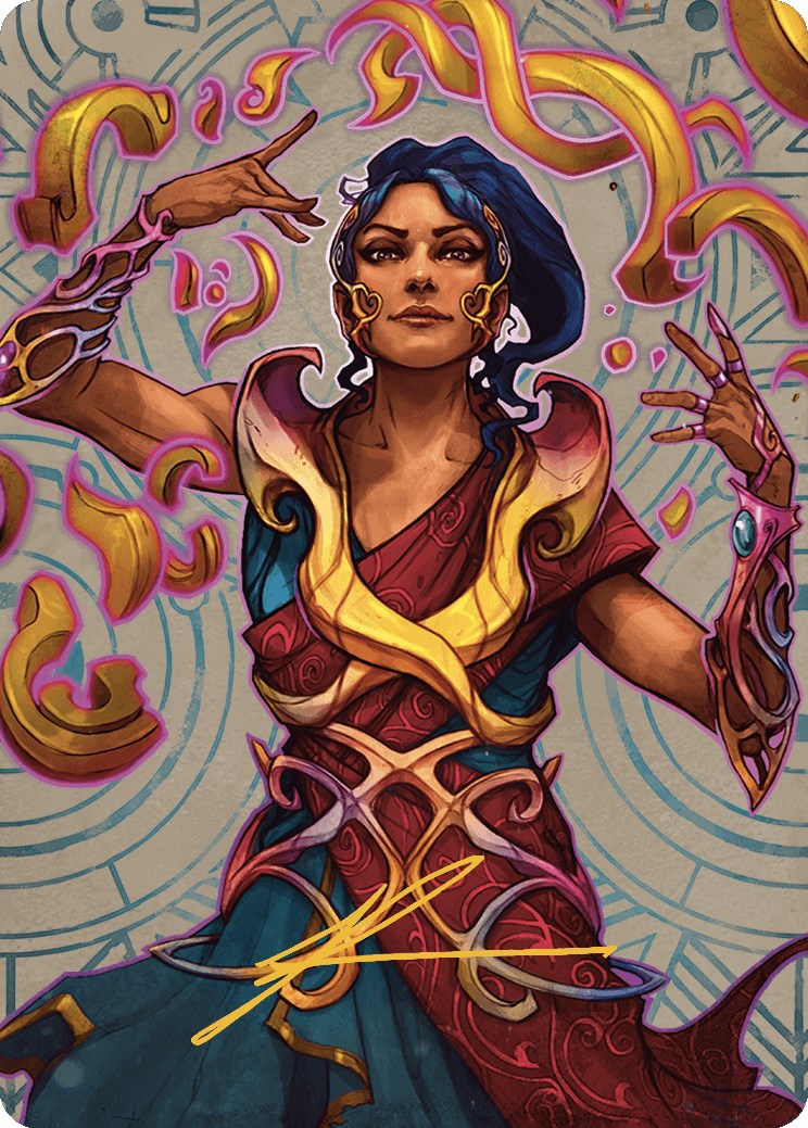 Saheeli, the Sun's Brilliance Art Card (Gold-Stamped Signature) [The Lost Caverns of Ixalan Art Series] | Exor Games Summserside