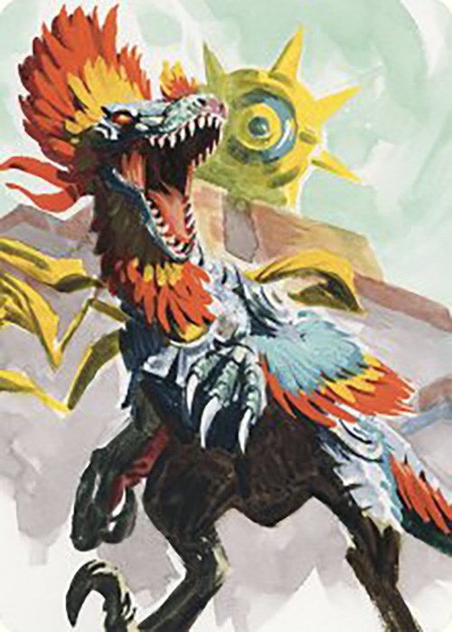 Pantlaza, Sun-Favored Art Card [The Lost Caverns of Ixalan Art Series] | Exor Games Summserside