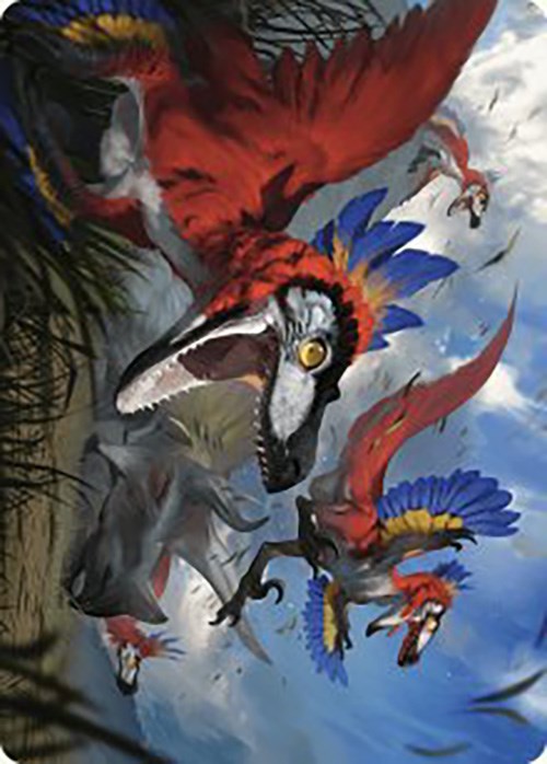 Wrathful Raptors Art Card [The Lost Caverns of Ixalan Art Series] | Exor Games Summserside