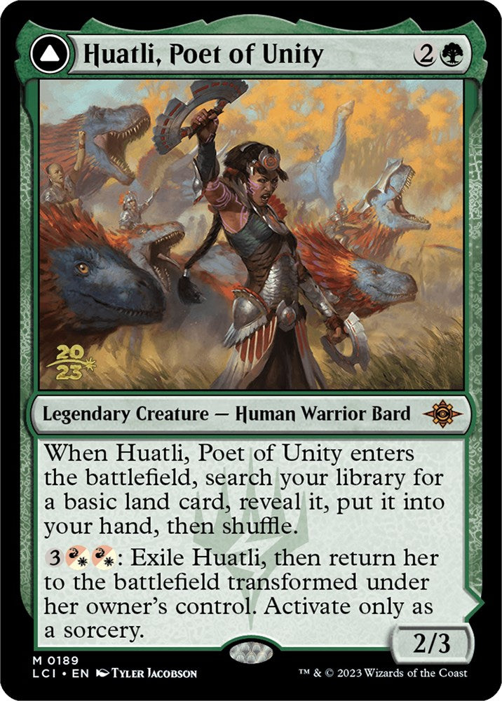 Huatli, Poet of Unity // Roar of the Fifth People [The Lost Caverns of Ixalan Prerelease Cards] | Exor Games Summserside