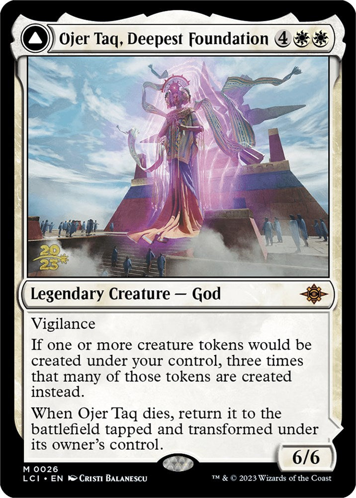 Ojer Taq, Deepest Foundation // Temple of Civilization [The Lost Caverns of Ixalan Prerelease Cards] | Exor Games Summserside