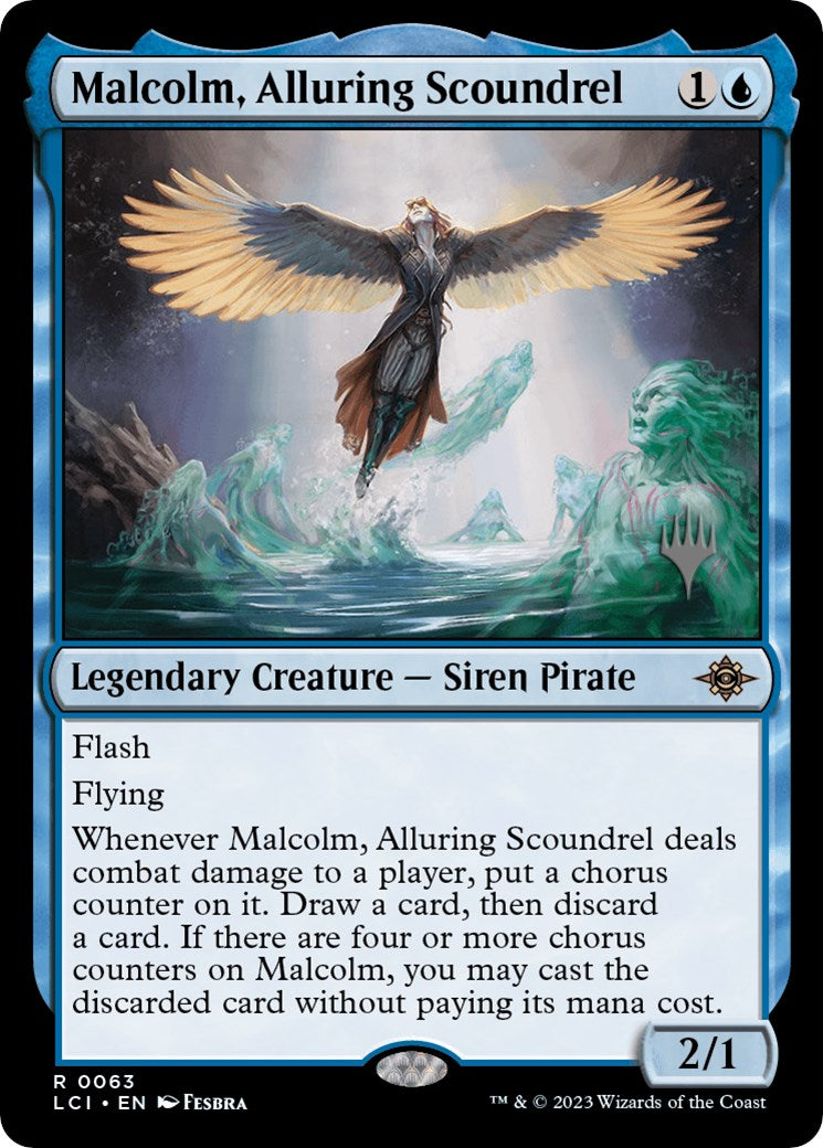 Malcolm, Alluring Scoundrel (Promo Pack) [The Lost Caverns of Ixalan Promos] | Exor Games Summserside