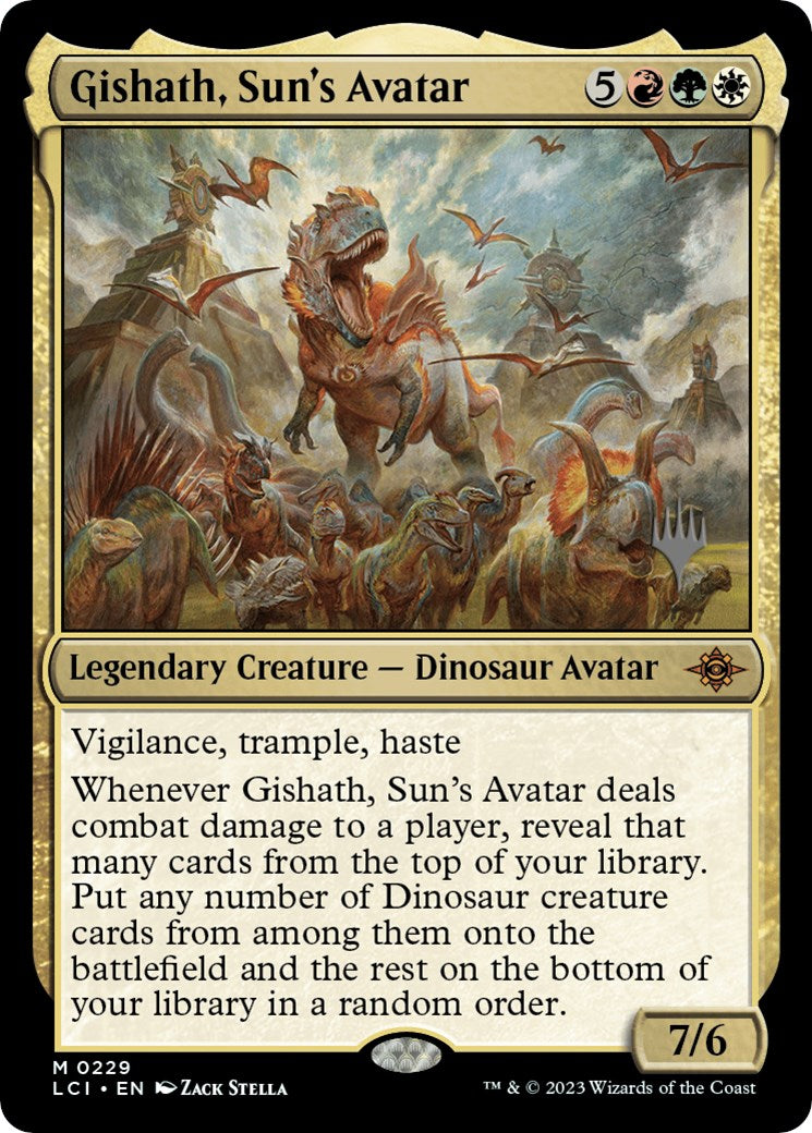 Gishath, Sun's Avatar (Promo Pack) [The Lost Caverns of Ixalan Promos] | Exor Games Summserside