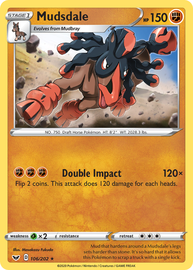 Mudsdale (106/202) [Sword & Shield: Base Set] | Exor Games Summserside
