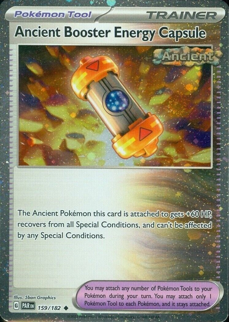 Ancient Booster Energy Capsule (159/182) (Cosmos Holo) [Scarlet & Violet: Paradox Rift] | Exor Games Summserside