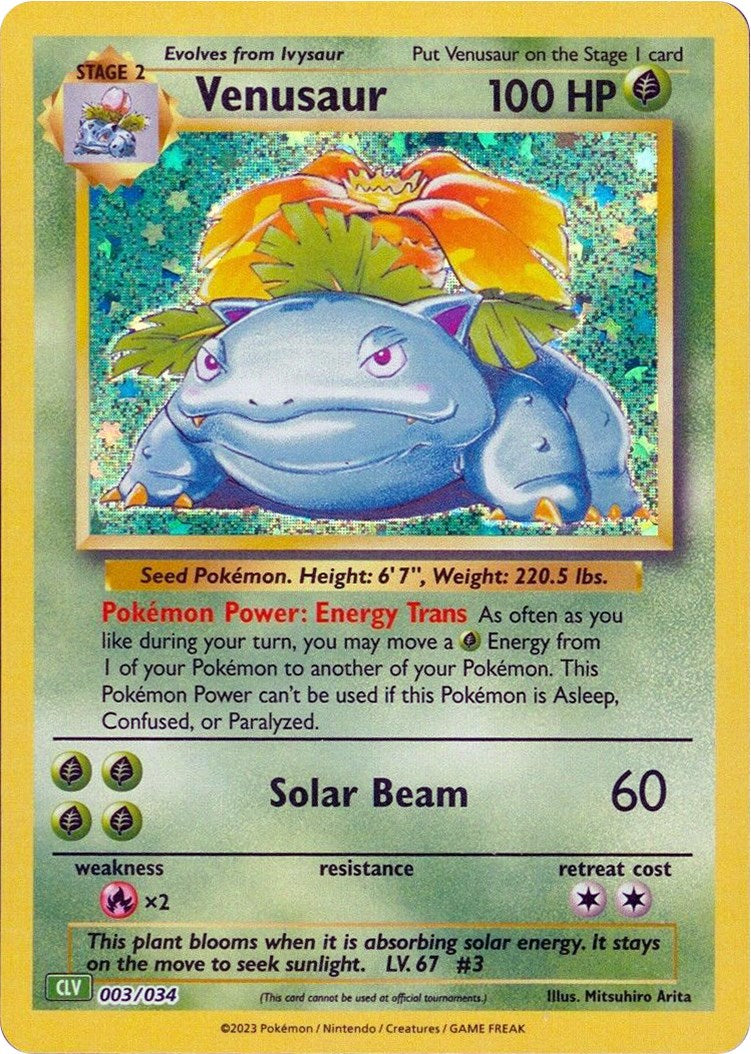 Venusaur [Trading Card Game Classic] | Exor Games Summserside