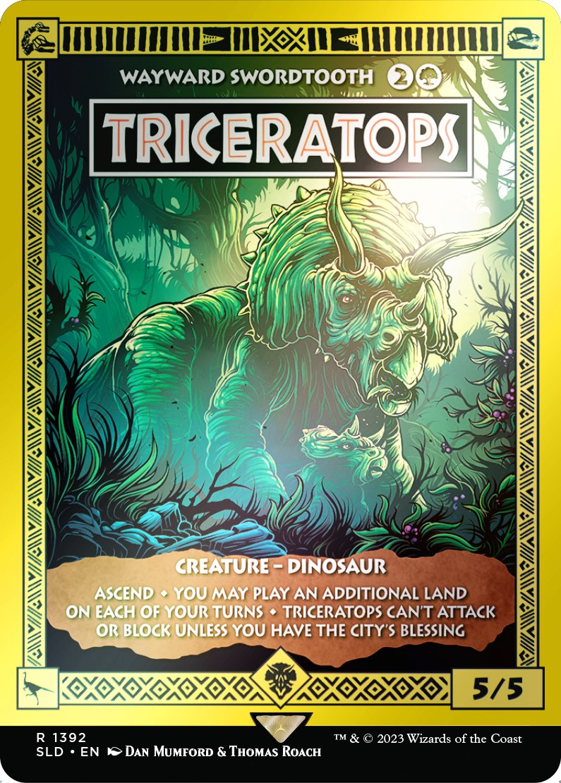 Triceratops - Wayward Swordtooth (Rainbow Foil) [Secret Lair Drop Series] | Exor Games Summserside