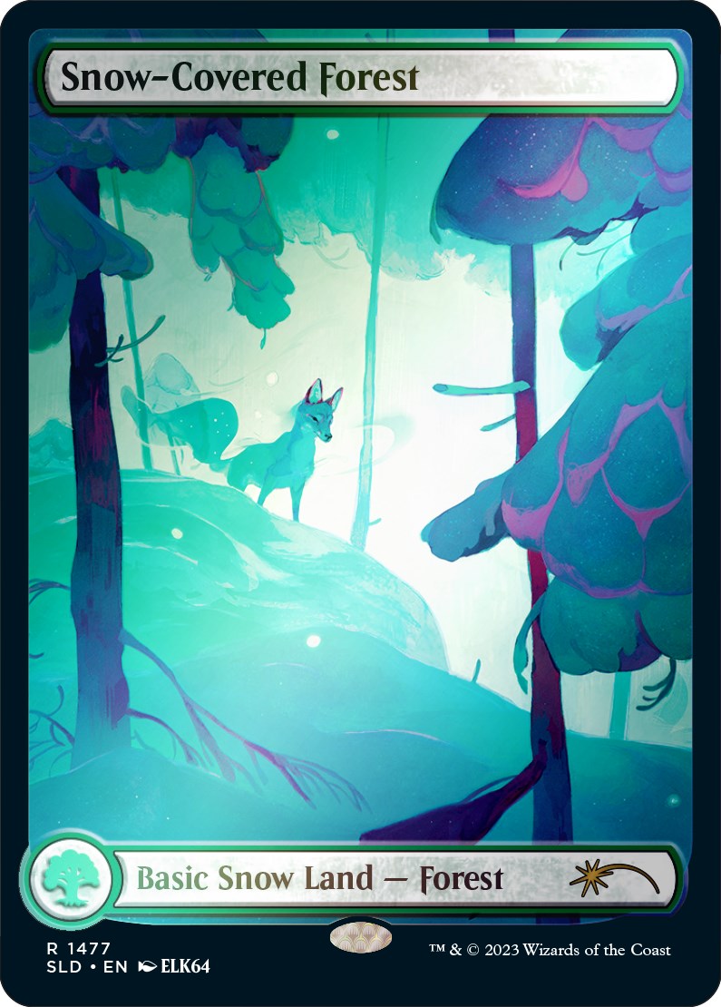 Snow-Covered Forest (1477) (Rainbow Foil) [Secret Lair Drop Series] | Exor Games Summserside