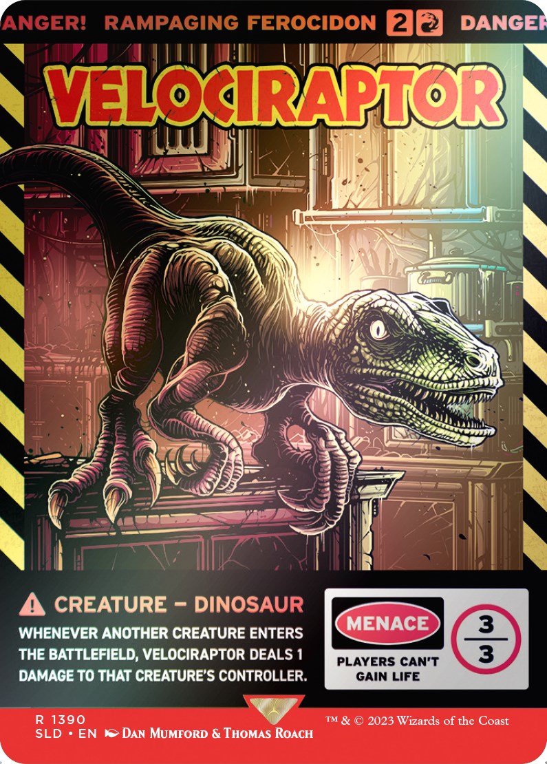 Velociraptor - Rampaging Ferocidon (Rainbow Foil) [Secret Lair Drop Series] | Exor Games Summserside