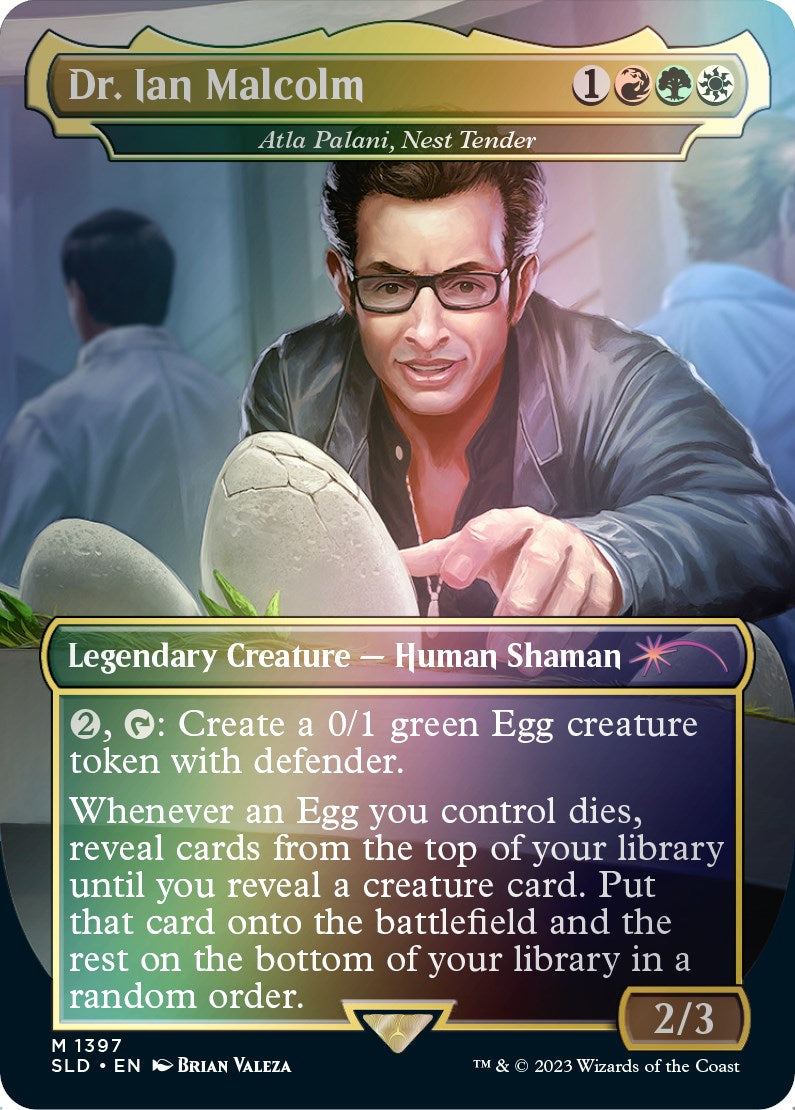 Dr. Ian Malcolm - Atla Palani, Nest Tender (Rainbow Foil) [Secret Lair Drop Series] | Exor Games Summserside