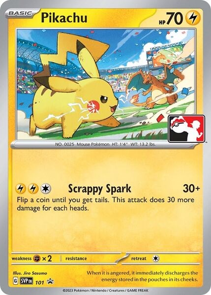 Pikachu (101) (Play Pokemon Promo) [League & Championship Cards] | Exor Games Summserside