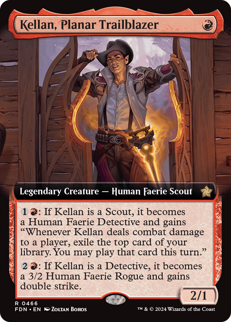 Kellan, Planar Trailblazer (Extended Art) [Foundations] | Exor Games Summserside