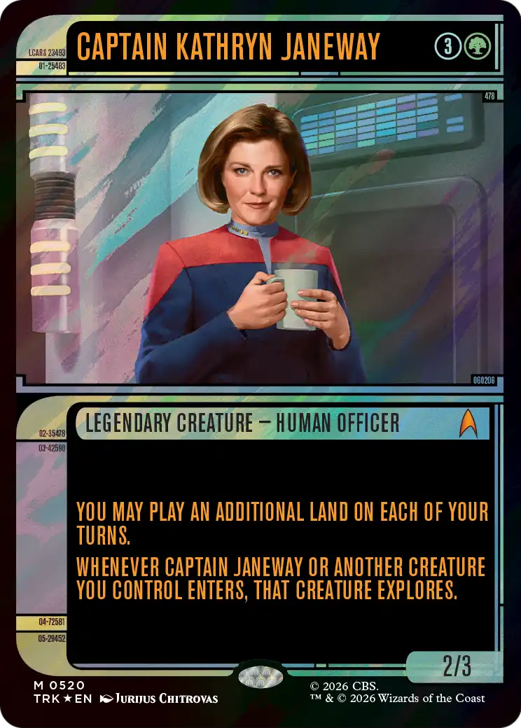 Captain Kathryn Janeway (Showcase) (Surge Foil) [Star Trek] | Exor Games Summserside