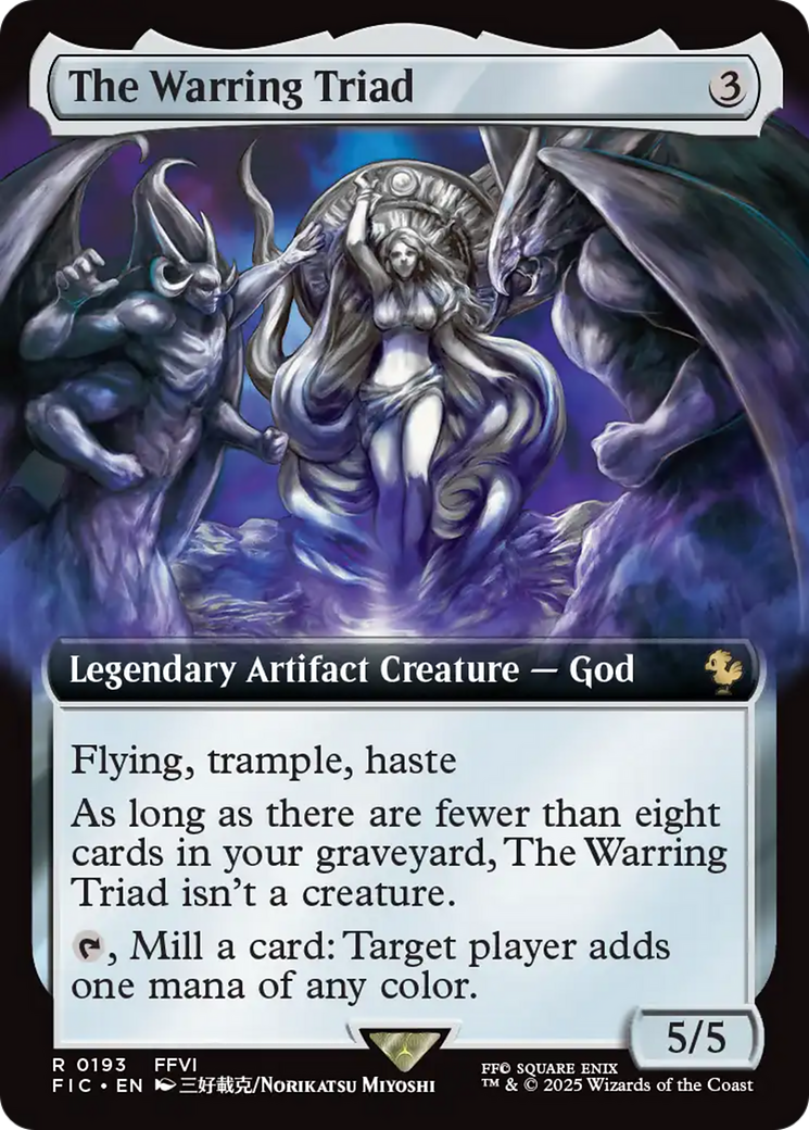 The Warring Triad (Extended Art) [FINAL FANTASY Commander] | Exor Games Summserside