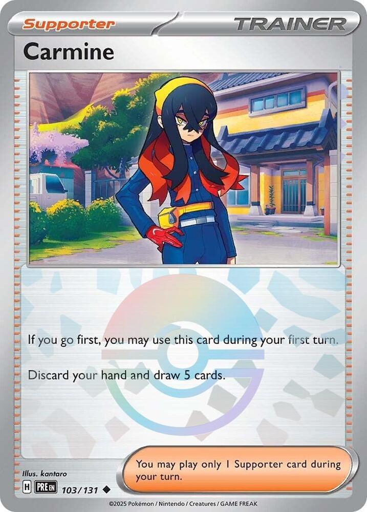 Carmine (103/131) (Poke Ball Pattern) [Scarlet & Violet: Prismatic Evolutions] | Exor Games Summserside