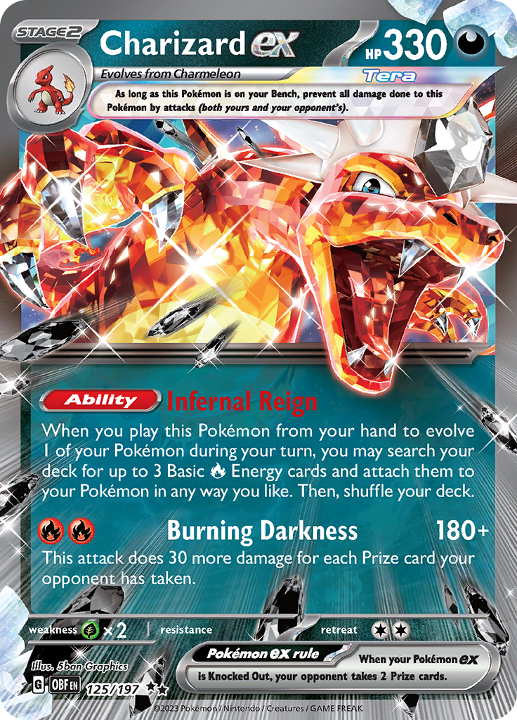 Charizard ex (125/197) [Scarlet & Violet: Obsidian Flames] | Exor Games Summserside