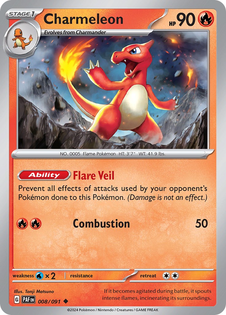 Charmeleon (008/091) [Scarlet & Violet: Paldean Fates] | Exor Games Summserside